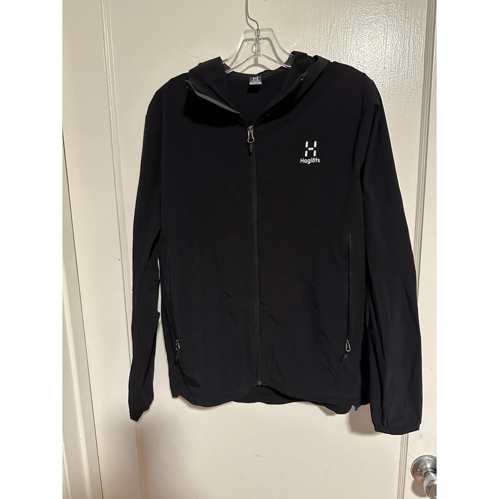 Haglofs Men's Full Zip Jacket sweater  Charcoal Black   Size MEDIUM